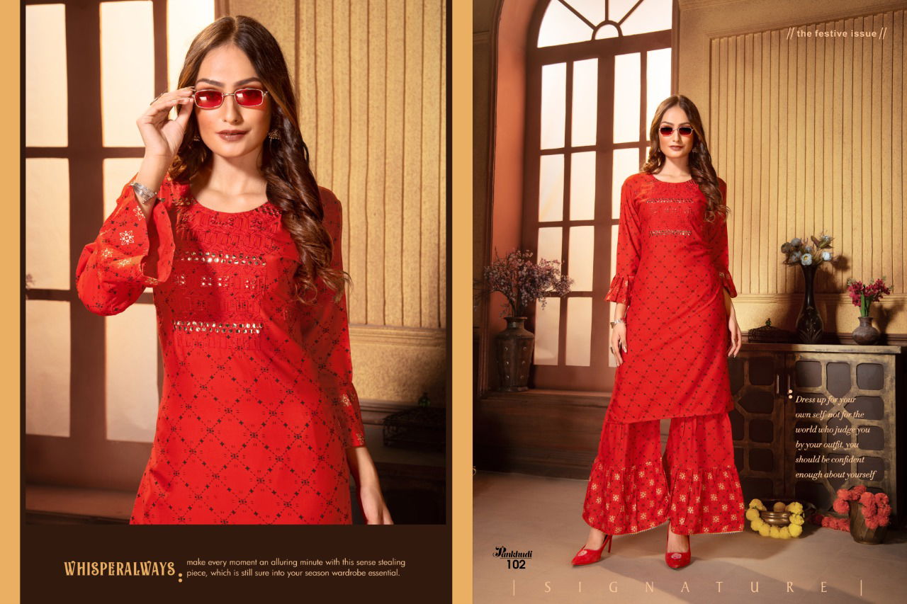 Ft Pankhudi 1 Latest Fancy Casual Wear Kurtis Collection 